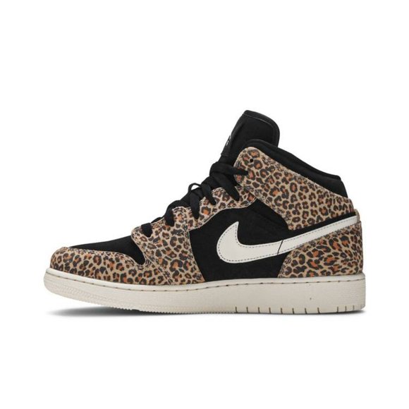 Air Jordan 1 Mid SE GS 'Leopard' - Picture 2 of 10